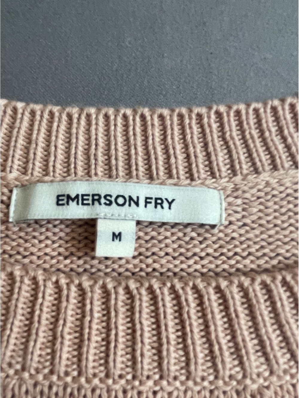 Emerson Fry Clayton organic cotton drop shoulder sweater medium - Picture 6 of 8